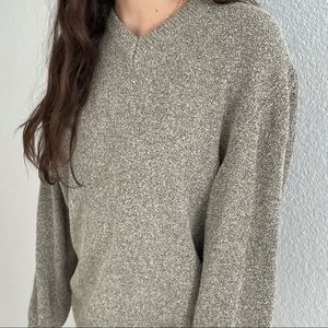 Men's Heather Gray V-Neck Sweater